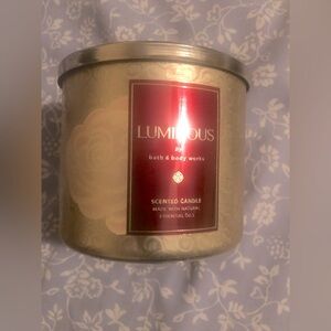 BBW luminous 3 wick candle